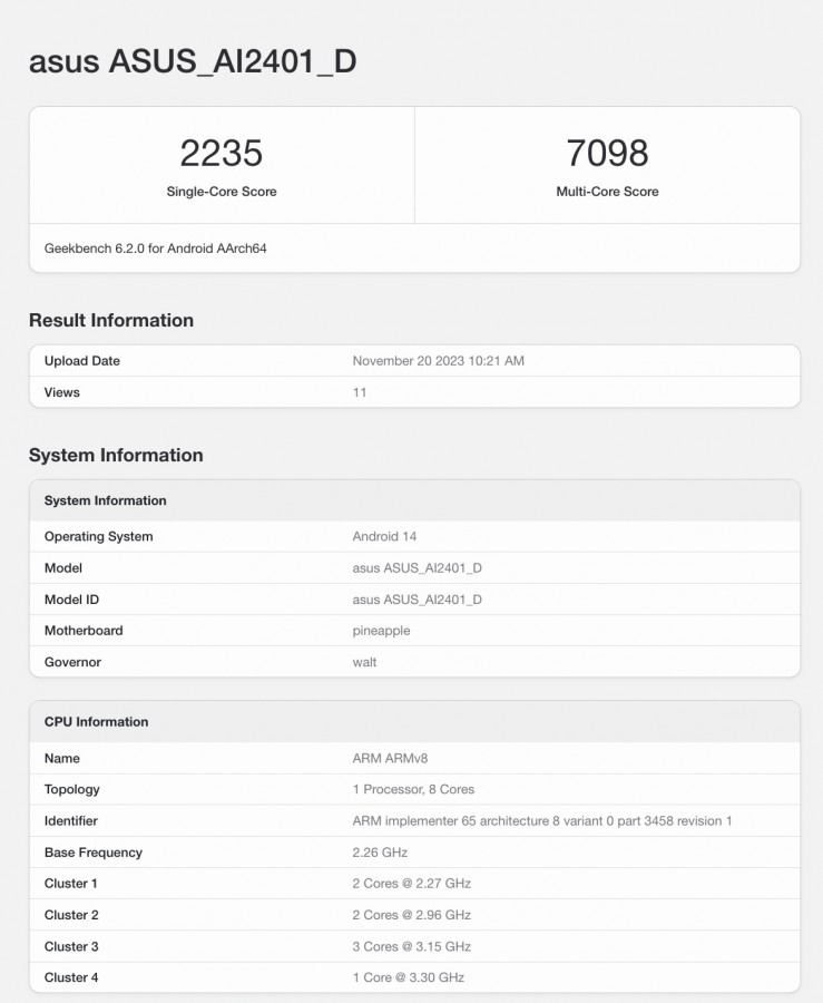 Asus ROG Phone 8 Ultimate Geekbench puanı belli oldu