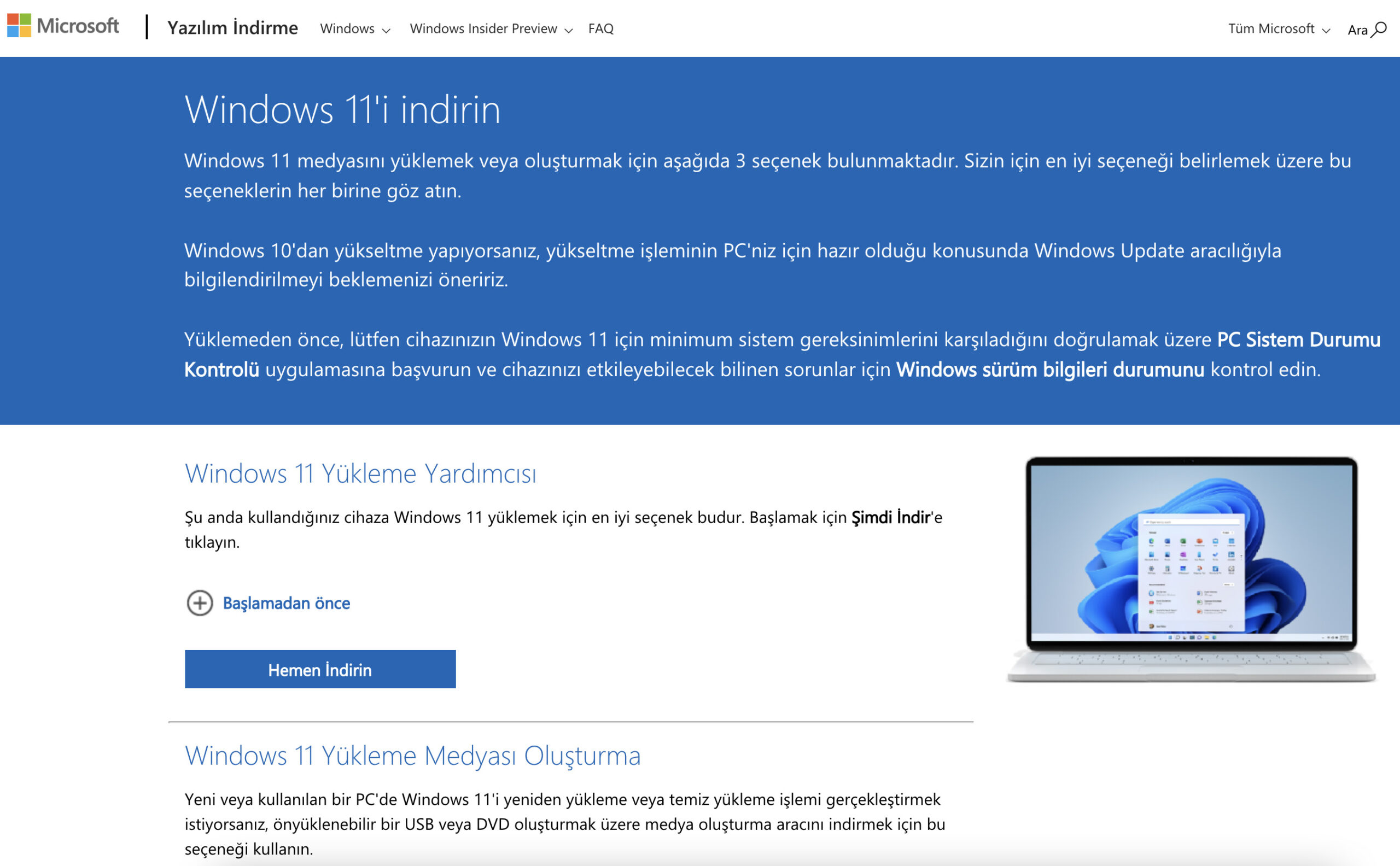 Windows 11 indir – Windows 11 Türkçe ISO